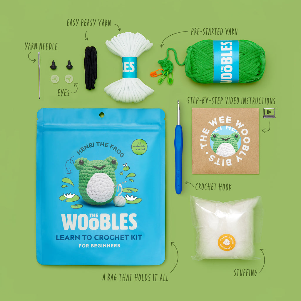 Henri the Frog Crochet Kit