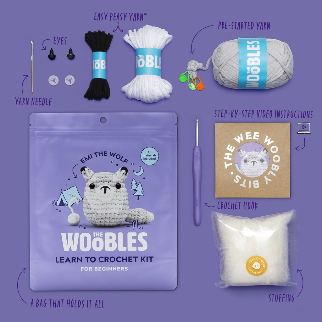 Emi the Wolf Crochet Kit